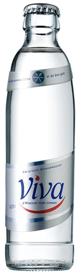 <b>Source Rosport</b><br>
VIVA Mineralwasser Etiketten <br>(0,25l Gastro)